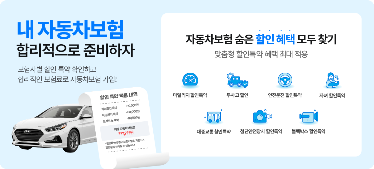 자동차보험 숨은 활인 혜택 모두 찾기
